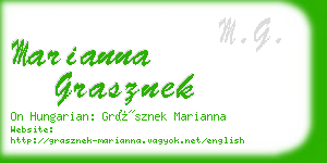 marianna grasznek business card